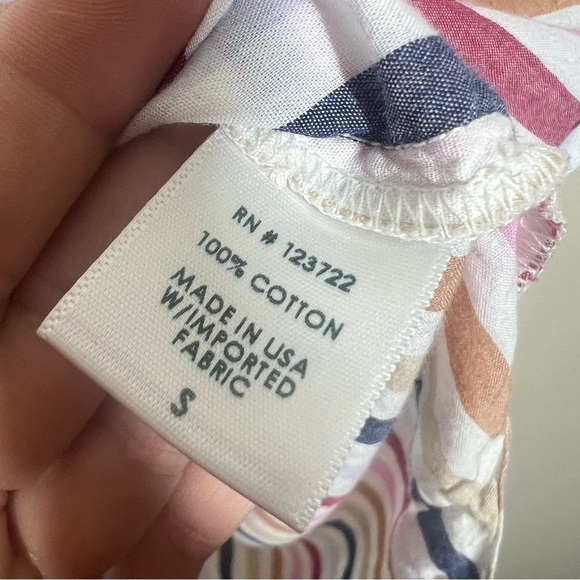 Xirena Womens Multicolor Stripe Le Marais Channing Button Up Shirt Size Small - Picture 5 of 8